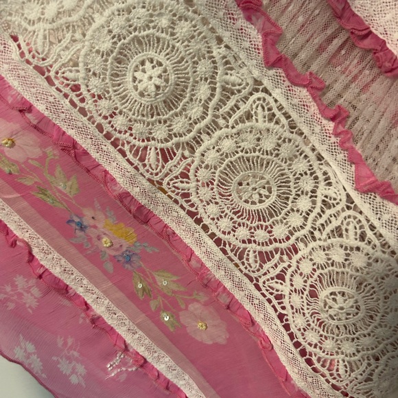 Fillyboo Pink and White Long Sleeve Maxi Dress - Picture 3 of 11